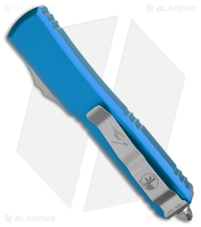 Microtech Ultratech Hellhound Tanto OTF Automatic Knife Blue (3.4" SW) 3 Microtech Ultratech Hellhound Tanto OTF Automatic Knife Blue (3.4" SW) - Image 3