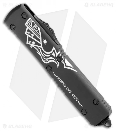 Microtech Ultratech OTF Automatic Knife Dead Man's Hand (3.4" DLC) Left Half 2 Microtech Ultratech OTF Automatic Knife Dead Man's Hand (3.4" DLC) Left Half - Image 2