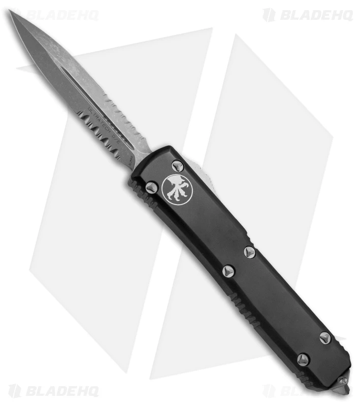 Microtech Ultratech D/E OTF Automatic Knife CC (3.4" Apocalyptic Serr) 122-11AP 1 Microtech Ultratech D/E OTF Automatic Knife CC (3.4" Apocalyptic Serr) 122-11AP