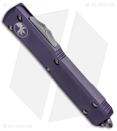 Microtech Ultratech Spartan OTF Automatic Knife CC Purple (3.4" Stonewash) 3 Microtech Ultratech Spartan OTF Automatic Knife CC Purple (3.4" Stonewash) - Image 3