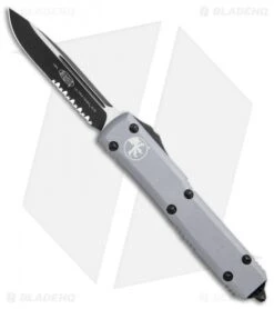 Microtech Ultratech S/E OTF Automatic Gray CC (3.4" Black Serr)