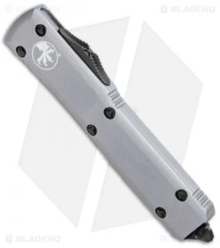 Microtech Ultratech S/E OTF Automatic Gray CC (3.4" Black Serr) 5 Microtech Ultratech S/E OTF Automatic Gray CC (3.4" Black Serr) -Microtech Microtech Ultratech SE OTF Auto Gray CC Black Serr 121 2GY BHQ 93230 jr spine