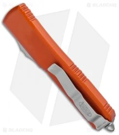 Microtech Ultratech S/E OTF Automatic Knife Orange (3.4" Satin) 121-4OR 6 Microtech Ultratech S/E OTF Automatic Knife Orange (3.4" Satin) 121-4OR -Microtech Microtech Ultratech SE OTF Auto Orange Satin 121 4OR BHQ 24811 jr side