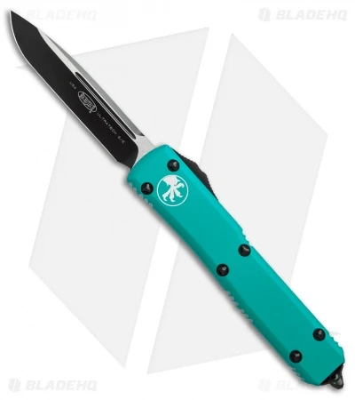 Microtech Ultratech S/E OTF Automatic Knife Turquoise CC (3.4" Black) 1 Microtech Ultratech S/E OTF Automatic Knife Turquoise CC (3.4" Black)