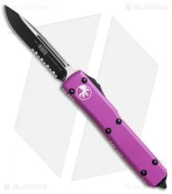 Microtech Ultratech S/E OTF Automatic Violet CC (3.4" Black Serr)