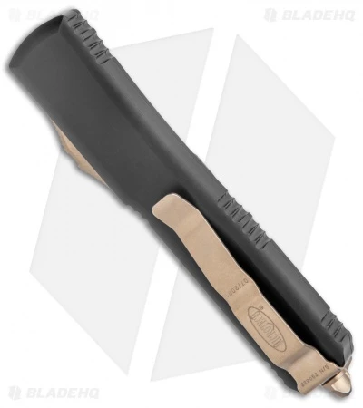 Microtech Ultratech Tanto OTF Automatic Knife Black (3.4" Bronze Apocalyptic) 3 Microtech Ultratech Tanto OTF Automatic Knife Black (3.4" Bronze Apocalyptic) - Image 3