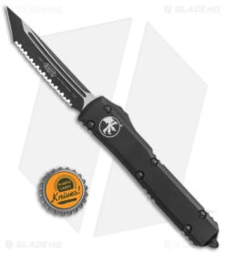 Microtech Ultratech T/E OTF Automatic Knife Tactical CC (3.4" Black Full Serr) 7 Microtech Ultratech T/E OTF Automatic Knife Tactical CC (3.4" Black Full Serr) -Microtech Microtech Ultratech TE OTF Auto Tactical CC Black Full Serr BHQ 67337 jr bottlecap