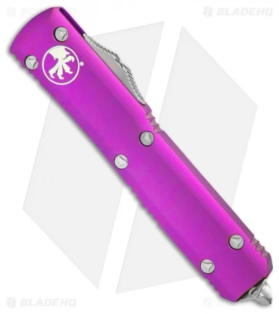 Microtech Ultratech T/E OTF Automatic Knife Violet CC (3.4" Stonewash) 2 Microtech Ultratech T/E OTF Automatic Knife Violet CC (3.4" Stonewash) - Image 2
