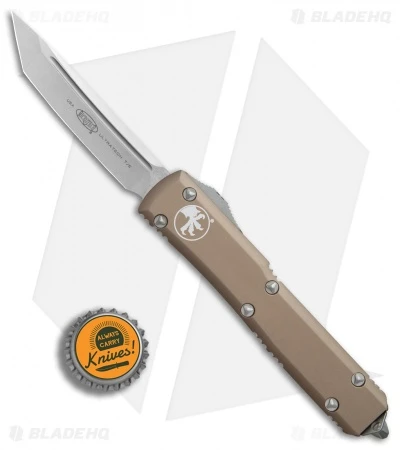Microtech Ultratech T/E OTF Automatic Knife Tan CC (3.4" Stonewash) 4 Microtech Ultratech T/E OTF Automatic Knife Tan CC (3.4" Stonewash) - Image 4