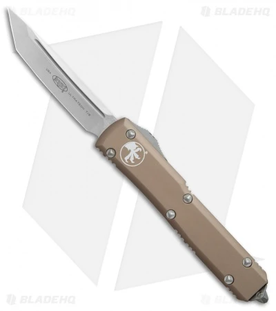 Microtech Ultratech T/E OTF Automatic Knife Tan CC (3.4" Stonewash) 1 Microtech Ultratech T/E OTF Automatic Knife Tan CC (3.4" Stonewash)