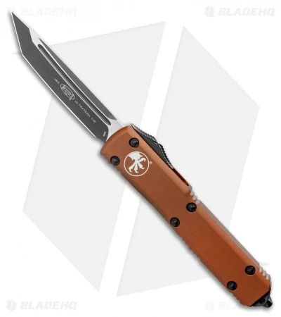 Microtech Ultratech Tanto T/E OTF Automatic Knife Tan CC (3.4" Black) 123-1TA 1 Microtech Ultratech Tanto T/E OTF Automatic Knife Tan CC (3.4" Black) 123-1TA