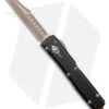 Microtech Ultratech Warhound OTF Auto Knife Black (3.4" Apocalyptic Bronzed)