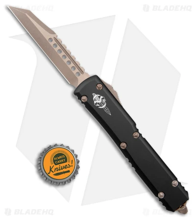 Microtech Ultratech Warhound OTF Auto Knife Black (3.4" Apocalyptic Bronzed) 4 Microtech Ultratech Warhound OTF Auto Knife Black (3.4" Apocalyptic Bronzed) - Image 4
