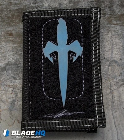 Marfione Custom Assailant Credit Card Knife Antique Blue Ti & Bi-Fold Wallet 2 Marfione Custom Assailant Credit Card Knife Antique Blue Ti & Bi-Fold Wallet - Image 2