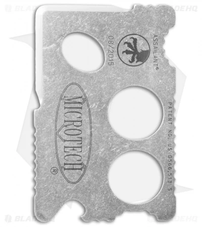 Microtech Assailant Credit Card Knife Stonewash Titanium & Bi-Fold Wallet 1 Microtech Assailant Credit Card Knife Stonewash Titanium & Bi-Fold Wallet