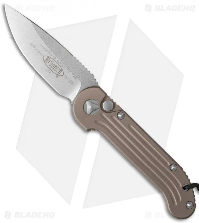 Microtech LUDT Automatic Knife Tan (3.4" Stonewash) 135-10TA 1 Microtech LUDT Automatic Knife Tan (3.4" Stonewash) 135-10TA