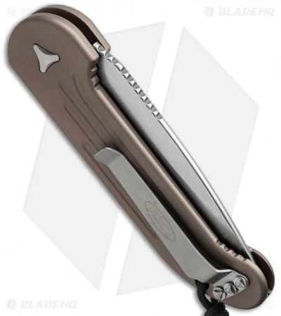 Microtech LUDT Automatic Knife Tan (3.4" Stonewash) 135-10TA 2 Microtech LUDT Automatic Knife Tan (3.4" Stonewash) 135-10TA - Image 2