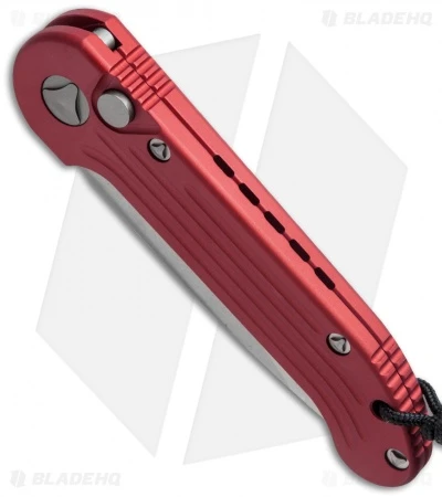 Microtech LUDT Automatic Knife Red (3.4" Stonewash) 135-10RD 2 Microtech LUDT Automatic Knife Red (3.4" Stonewash) 135-10RD - Image 2