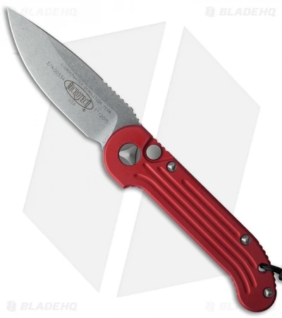 Microtech LUDT Automatic Knife Red (3.4" Stonewash) 135-10RD 1 Microtech LUDT Automatic Knife Red (3.4" Stonewash) 135-10RD