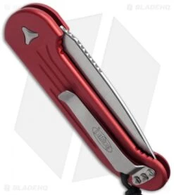 Microtech LUDT Automatic Knife Red (3.4" Stonewash) 135-10RD 5 Microtech LUDT Automatic Knife Red (3.4" Stonewash) 135-10RD -Microtech microtech 135 10rd side cm