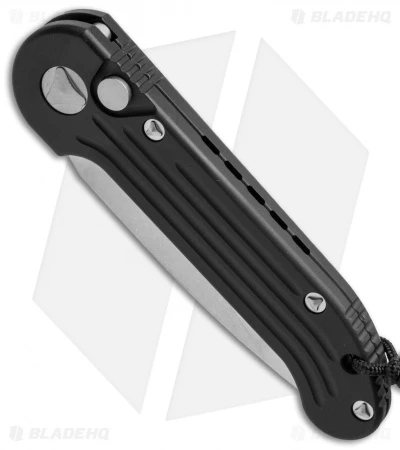 Microtech LUDT Automatic Knife Black (3.4" Stonewash) 135-10 2 Microtech LUDT Automatic Knife Black (3.4" Stonewash) 135-10 - Image 2