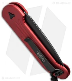 Microtech LUDT Automatic Knife Red (3.4" Black) 135-1RD 5 Microtech LUDT Automatic Knife Red (3.4" Black) 135-1RD -Microtech microtech 135 2rd side cm