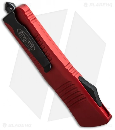Microtech Combat Troodon S/E OTF Automatic Knife Red (3.8" Black) 143-1RD 3 Microtech Combat Troodon S/E OTF Automatic Knife Red (3.8" Black) 143-1RD - Image 3
