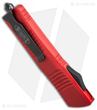 Microtech Combat Troodon S/E OTF Automatic Knife Red (3.8" Black Serr) 143-2RD 3 Microtech Combat Troodon S/E OTF Automatic Knife Red (3.8" Black Serr) 143-2RD - Image 3