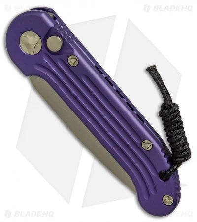 Microtech LUDT Automatic Knife Purple (3.4" Bronze) 135-13PU 2 Microtech LUDT Automatic Knife Purple (3.4" Bronze) 135-13PU - Image 2