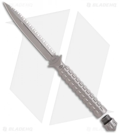 Microtech A.D.O. Tanto Knife T/E Fixed Blade (4.5" Bead Blast Serr) 117-8 5 Microtech A.D.O. Tanto Knife T/E Fixed Blade (4.5" Bead Blast Serr) 117-8 - Image 5