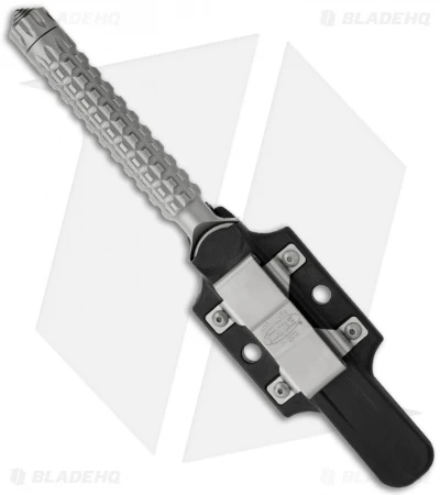 Microtech A.D.O. Tanto Knife T/E Fixed Blade (4.5" Bead Blast Serr) 117-8 4 Microtech A.D.O. Tanto Knife T/E Fixed Blade (4.5" Bead Blast Serr) 117-8 - Image 4