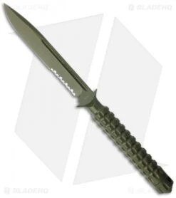 Microtech A.D.O. Knife S/E Fixed Blade (4.5" Green Serr) 116-2GR