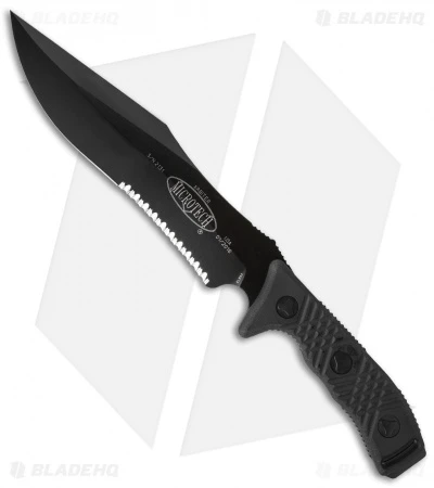 Microtech Arbiter Fixed Blade Knife (8.75" Black Serr) 104-2 1 Microtech Arbiter Fixed Blade Knife (8.75" Black Serr) 104-2
