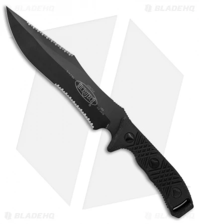 Microtech Arbiter Fixed Blade Knife (8.75" Black Double Serr) 104-3 1 Microtech Arbiter Fixed Blade Knife (8.75" Black Double Serr) 104-3