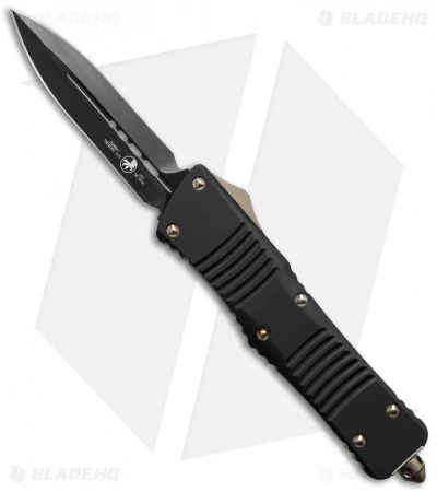 Microtech Combat Troodon D/E OTF Automatic Knife Bronzed Hardware (3.8" Black) 1 Microtech Combat Troodon D/E OTF Automatic Knife Bronzed Hardware (3.8" Black)