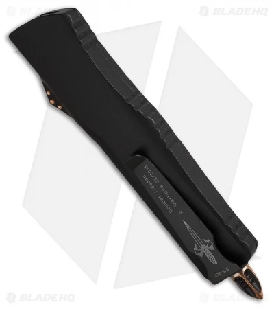 Marfione Custom Combat Troodon D/E OTF Knife Aluminum/Copper (3.8" Mirror) 2 Marfione Custom Combat Troodon D/E OTF Knife Aluminum/Copper (3.8" Mirror) - Image 2