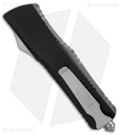 Microtech Combat Troodon Tanto Automatic OTF Knife (3.8" Stonewash Serr) 144-11 -Microtech microtech combat troodon tanto sw 144 11 BHQ 7764 er side