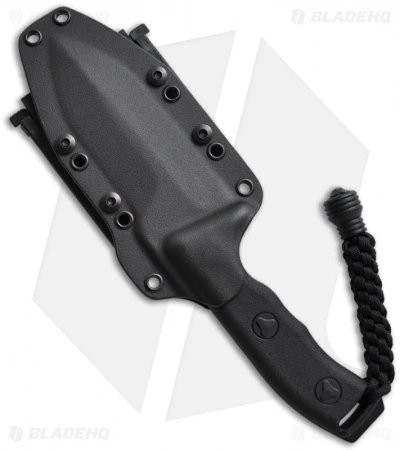 Microtech Crosshair D/E Elmax Fixed Blade Knife (5" Black) 101-1BL 2 Microtech Crosshair D/E Elmax Fixed Blade Knife (5" Black) 101-1BL - Image 2