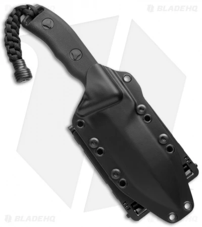 Microtech Crosshair Knife Double Edge Fixed Blade (5" Black Serr) 101-2BL 2 Microtech Crosshair Knife Double Edge Fixed Blade (5" Black Serr) 101-2BL - Image 2