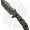 Microtech Crosshair D/E Elmax Fixed Blade Knife (5" Green Serr) 101-2GR