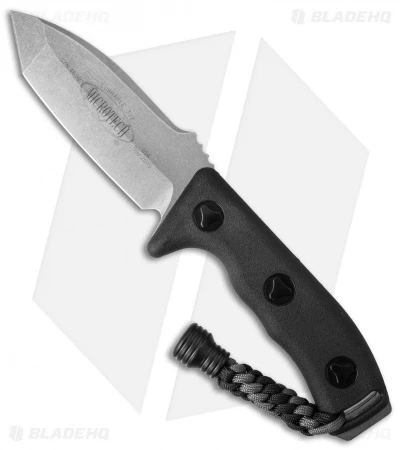 Microtech Currahee Tanto Knife Fixed Blade (4.5" Stonewash) 103-10 1 Microtech Currahee Tanto Knife Fixed Blade (4.5" Stonewash) 103-10