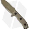 Microtech Currahee Tanto Knife Fixed Blade (4.5" Tan Serr) 103-2TA
