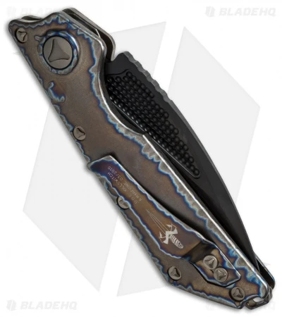 Marfione Custom DOC Killswitch Automatic Knife Flame Ti (3.75" DLC Satin) VAR. 4 2 Marfione Custom DOC Killswitch Automatic Knife Flame Ti (3.75" DLC Satin) VAR. 4 - Image 2