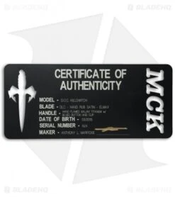 Marfione Custom DOC Killswitch Automatic Knife Flame Ti (3.75" DLC Satin) VAR. 4 5 Marfione Custom DOC Killswitch Automatic Knife Flame Ti (3.75" DLC Satin) VAR. 4 -Microtech microtech doc killswitch dlc hand rub satin flamed ti cert cm