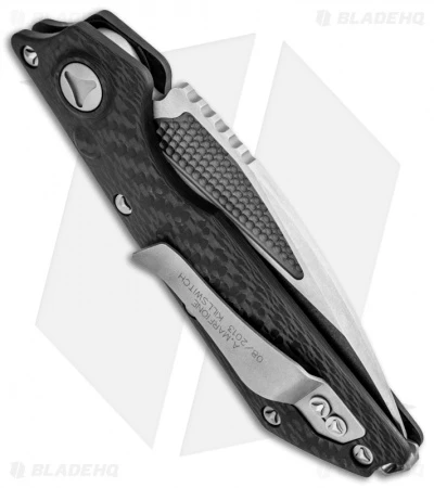 Marfione Custom DOC Killswitch Automatic Knife Carbon Fiber (3.75" Tri Tone) 3 Marfione Custom DOC Killswitch Automatic Knife Carbon Fiber (3.75" Tri Tone) - Image 3