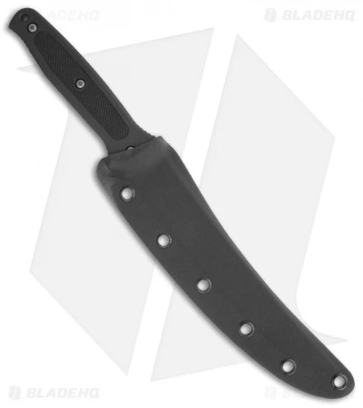 Microtech Black Marlin Filet Knife Fixed Blade (7" Stonewash Plain) 07/2002 2 Microtech Black Marlin Filet Knife Fixed Blade (7" Stonewash Plain) 07/2002 - Image 2