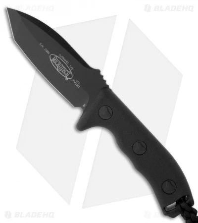Microtech Currahee Tanto Knife Fixed Blade (4.5" Black) 103-1BL 1 Microtech Currahee Tanto Knife Fixed Blade (4.5" Black) 103-1BL