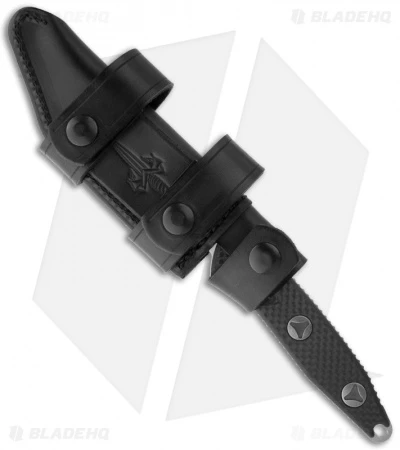 Marfione Custom Socom Alpha Clip Point Fixed Blade Carbon Fiber (5" Stonewash) 2 Marfione Custom Socom Alpha Clip Point Fixed Blade Carbon Fiber (5" Stonewash) - Image 2