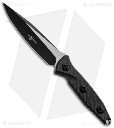 Marfione Custom Socom Alpha Clip Point Fixed Blade Carbon Fiber (5" Black) 1 Marfione Custom Socom Alpha Clip Point Fixed Blade Carbon Fiber (5" Black)