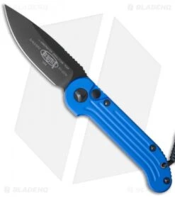 Microtech LUDT Automatic Knife Blue (3.4" Black) 135-1BL